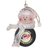 SC Sports Carolina Hurricanes Snowman Puck Ornament 2-pack