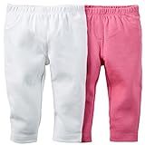 カーターズ（Carter's）女の子用ピンクxホワイトポケット付きボディースーツにピッタリなリボン付きコーデパンツ2枚セット (18months(78-83cm)) [並行輸入品]