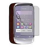 Skinomi TechSkin - Dark Wood Film Shield & Screen Protector for Nokia C2-06 ....