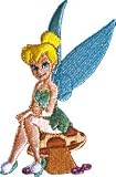 Disney Peter Pan Tinkerbell - Pixie on Shroom Patch