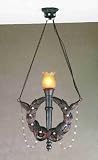 16W Torch & Wreath Pendant