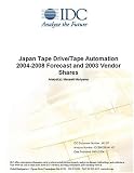 Review IDC Research  / Japan Tape Drive/Tape Automation 2004-2008 Forecast and 2003 Vendor Shares