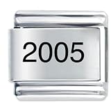 2005 Laser Italian Charm Bracelet