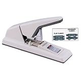 Max HD-3DF Max HD-3DF Medium-Capacity Flat-Clinch Heavy-Duty Stapler, 75 Sheet Cap, Gray