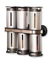 Zevro MRS800 Zero Gravity 8-Piece Magnetic Spice Rack with 6 Spice Canisters