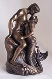 Mermaid & Sailor Sculpture Bronze Nu Lovers par O Tupton grand anniversaire ou idée de cadeau de mariage