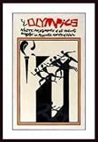 76 Olympics, Art Poster by Romare Bearden, with Wood Frame, poster size: 25 x 39