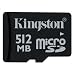 Electronics : Kingston 512 MB microSD Memory Card ( SDC/512 )