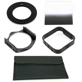 55mm Ring Adapter+Gradual ND8 Filter+Holder +Hood+4 Pocket Pouch for Cokin P