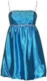 Satin Crystal Babydoll Bubble Mini Dress Prom Bridesmaid Holiday Formal Gown
