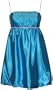Satin Crystal Babydoll Bubble Mini Dress Prom Bridesmaid Holiday Formal Gown