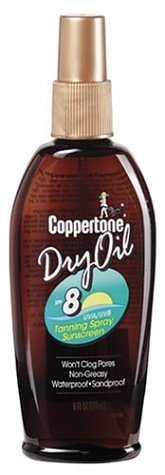 Coppertone Dry Oil Tanning Spray, SPF 8 - 6 fl oz by Coppertone