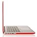 Mosiso Plastic Hard Case Cover Only for MacBook Pro Retina 15 Inch, Deep Red