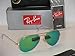 Ray Ban 3025 Aviator RB 3025 112/19 58mm Matte Gold Frame w/ Multi Green Mirror
