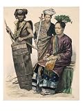 Borneo Dayak's-related products item: Asians: Dayaks of Borneo and Princess Giclee Poster Print, 18x24