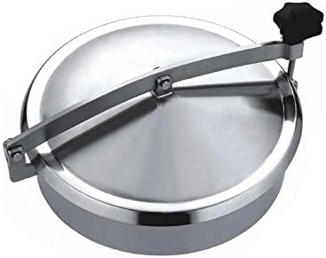 H&amp;H Non-pressure Round Manhole Cover Food Grade Stainless Steel 304 Manway Vessel Hatch 1.0MPA--3.0MPA pressure DN450