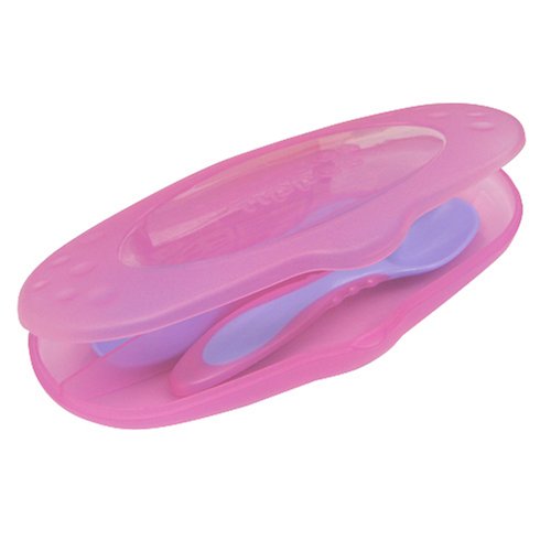 Childrens Toyshop   : Tommee Tippee Cutlery Case with Spoon Pink
