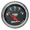 Auto Meter 2516 Traditional Chrome 2-1/16" Short Sweep Electric Fuel Level Gauge