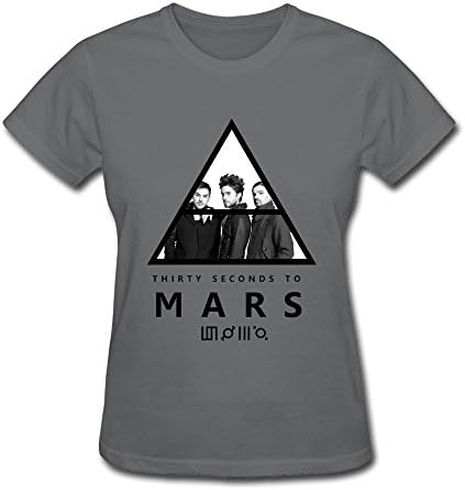 SHUNLI Women's 30 Seconds To Mars T-shirt XXL DeepHeather