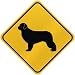 ONLY " NEWFOUNDLAND " CROSSING SIGN DOG