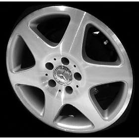 02 MERCEDES BENZ SL600 sl-600 ALLOY WHEEL RIM 17 INCH, Diameter 17, Width 8.25 (5 SPOKE), BRIGHT SILVER, 1 Piece Only, Remanufactured (2002 02) ALY65267U20