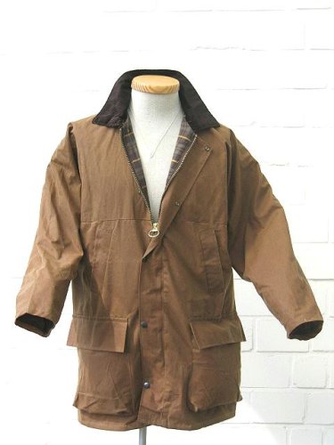 Original englische Wachsjacke im klassischen Still - Basic, Gr. M, sand