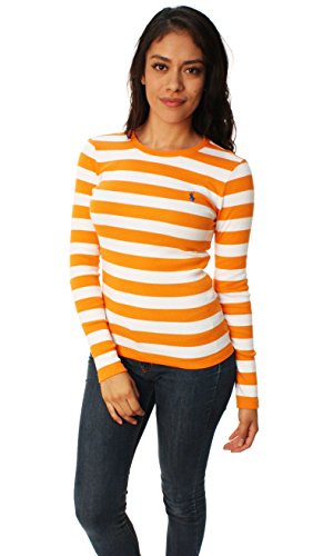 Ralph Lauren Women Crew Neck Ribbed Pony Logo Blouse