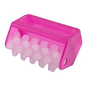 Rosallini Fuchsia Plastic 40 Pellets Body Roller Massager