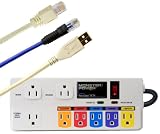 Monster Cable CSK100USB Computer Survival Kit 100 with USB Cable, PowerCenter, and Internet Cable (10 Feet)
