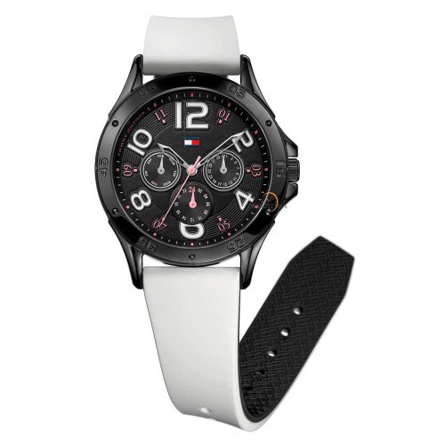Tommy Hilfiger Synthetic Black Dial Women's Watch #1781176