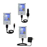 Deluxe Kit for the Toshiba e335 includes a USB cable with Car and Wall Charger - Gomadic Brand w/ TipExchange Technology