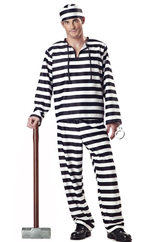 Genluna Jailbird Or Prisoner Costume