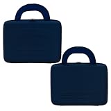 Sony DVP-FX730 7-Inch Portable DVD Player KROO Cube Case Carrying Bag Sleeve Briefcase Pouch Eva Blue + Includes a 4-inch Determination Hand Strap