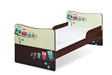Lit dZenfant - Lit de bebe 'TOBI' 140 cm x 70 cm avec matelas / 6 designs de coleur disponalbe, Coleur Design:#1 hiboux - 1239