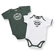 NFL Jets Infant Two Pack Solid Bodysuits, 6-9 Months