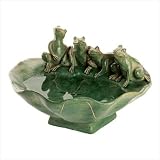 FROG AND LILY PAD TABLETOP FOUNTAIN