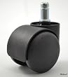 Rolland Office Chair Caster Wheel OEM Replacement - Stem Diameter: 11mm, Stem Length: 22mm - 5 Unit/Pack