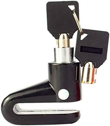Anti Thief Sound Security Alarm Electron Disc Brake Lock 6mm Pin for Motorcycle Motorbike Safety Sport Racing Bike (Dx-Black)