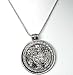 Antique Round Pendant On Fine Snake Chain