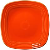 Fiesta Square Dinner Plate, 10-3/4-Inch, Poppy
