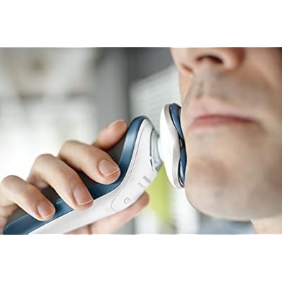 Philips S7320/12 Aqua Touch Wet and Dry Electric Shaver with Aqua Tec Wet and Dry (Blue/White)