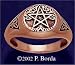Copper Tree Pentacle Ring