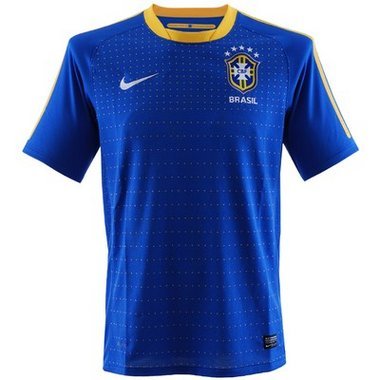Nike Brasilien Away-Trikot bl/ge 369251-493 WM2010, Größe: L