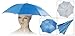 Fishing Golf Beach Hands Free Umbrella Hat Steel Blue