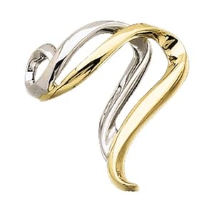 Two Tone Metal Fashion Slide Pendant