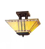 16 Inch L Prairie Corn Oblong Flushmount Ceiling Fixture