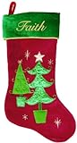 Double Tree Christmas Trees Stocking