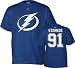 Steven Stamkos Blue Reebok Name And Number Tampa Bay Lightning T-Shirt