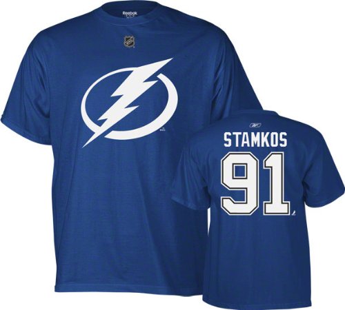 Reebok Tampa Bay Lightning Steven Stamkos Player Name & Number T-Shirt Large