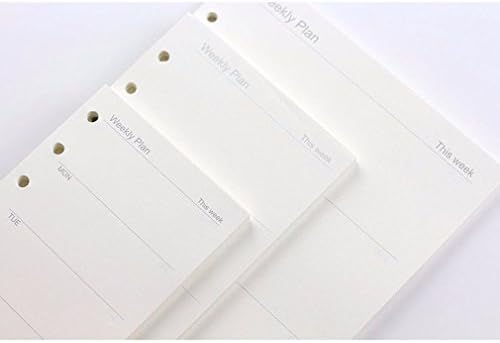 A5/A6/A7 To Do Planner Accounting Diary Insert Refill Schedule Organiser 45Sheet Models:Weekly Plan Sizes:A5